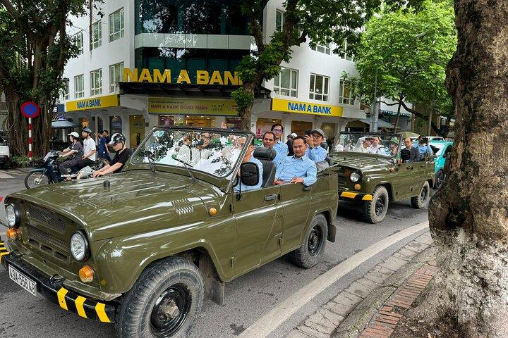 Hanoi Jeep Night Street Foodie Tour, Train Street and Egg Coffee