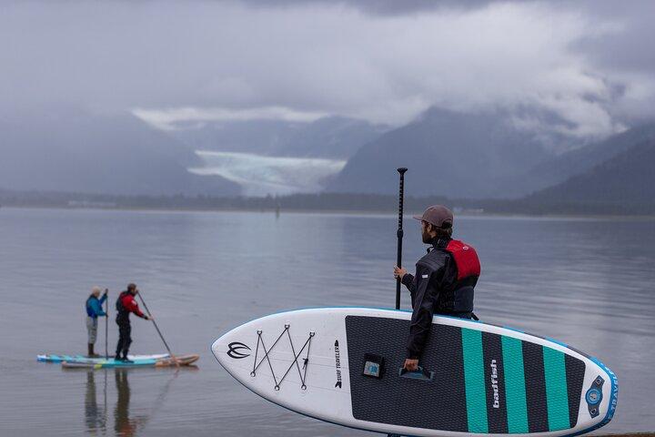 Private Group SUP tour in Juneau with Mendenhall Glacier Views