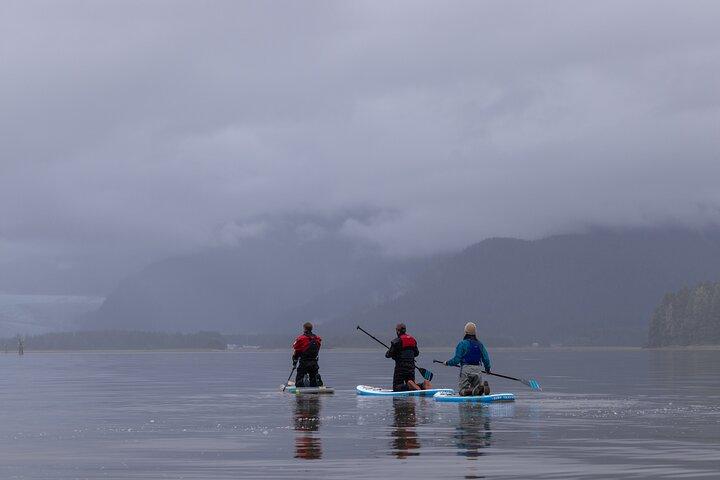 Private Group SUP tour in Juneau with Mendenhall Glacier Views