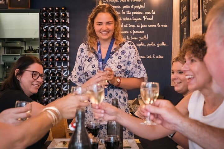 Montmartre Hill French Gourmet Food and Wine Tasting Walking Tour