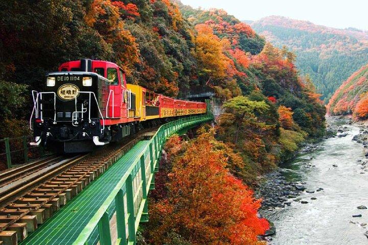 Kyoto Bus Tour: Sagano Railway & Hozugawa River Boat Ride