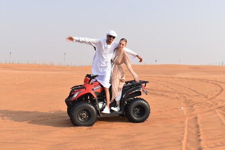 Dubai Premium Red Dunes Safari, Quad Bike, Camels & BBQ