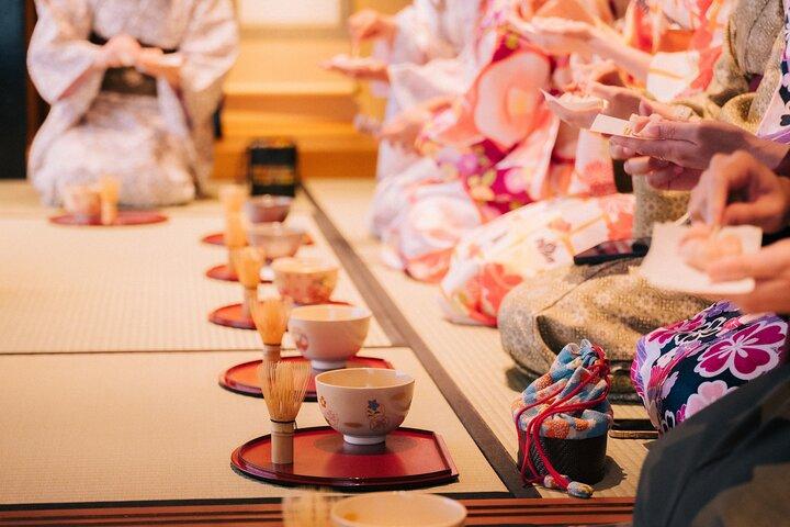 Kimono Tea Ceremony Experience at Kyoto Oritzuruya, Nishiki
