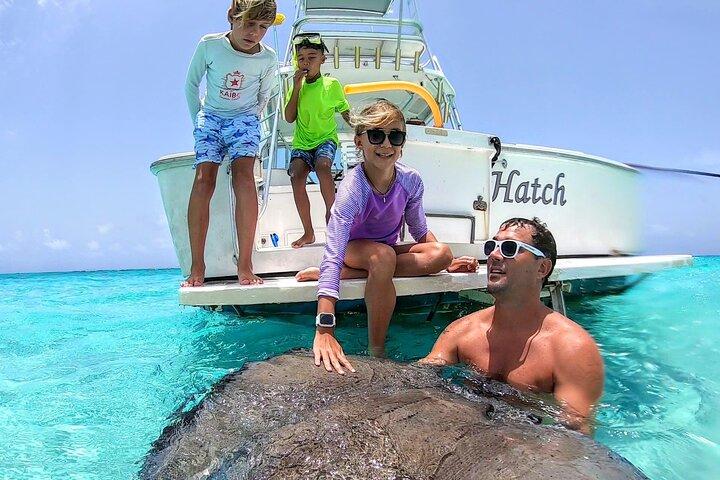 Private Charter 34ft Express Cruiser Stingay City Reef Snorkeling