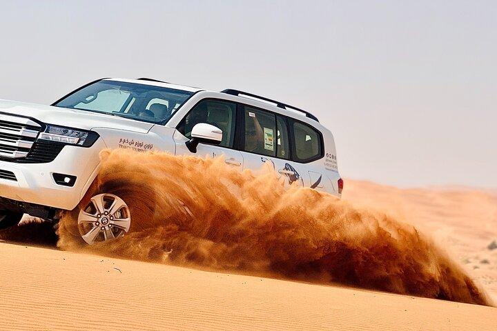 Premium Private Red Dunes Desert Safari , BBQ Dinner and Camel
