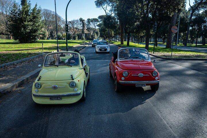Rome Vintage Fiat 500 and Vespa Tour with Prosecco