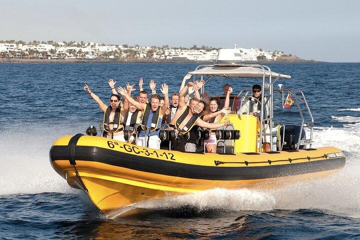 Dolphin Watching and Bathing in Papagayo Lanzarote Beach