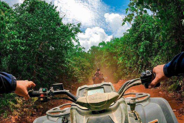 Hidden Cenote Swim & ATV Jungle Adventure with Transportation