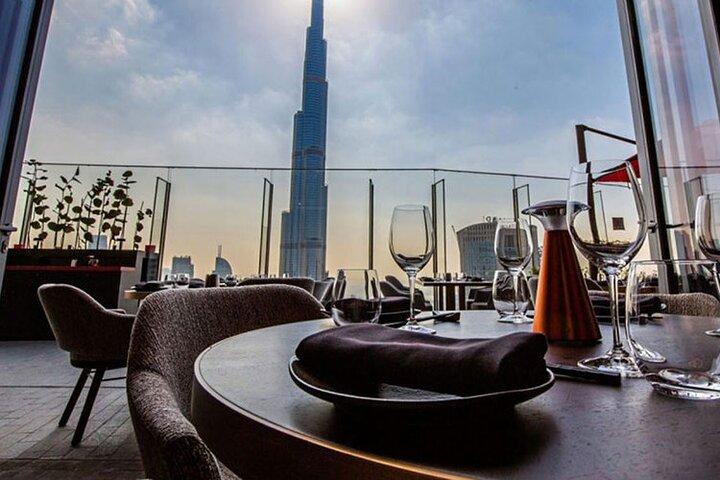 Dubai Views from Burj Khalifa Tickets and Lunch or Dinner