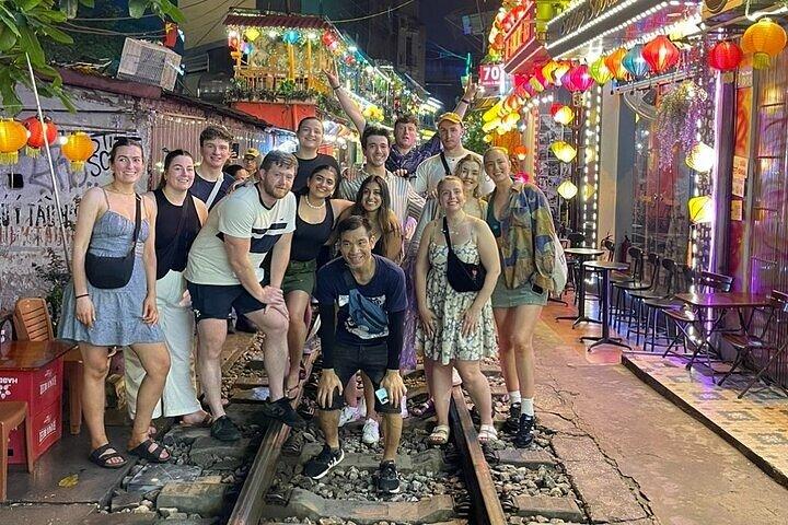 Small Group Hanoi Street Food Tour with Train Street