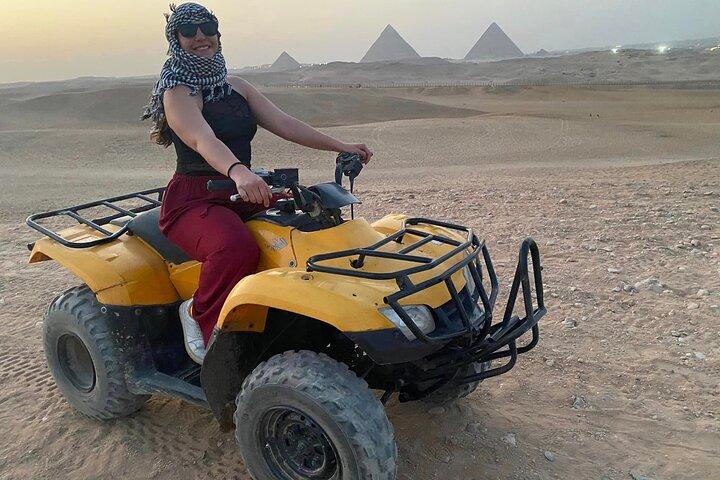 Quad bike around Giza Pyramids around Giza pyramids