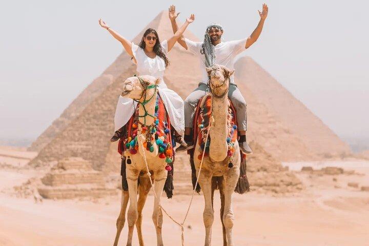 VIP Giza Pyramids,Sphinx ,Camel Ride& inside Great Pyramid Khufu
