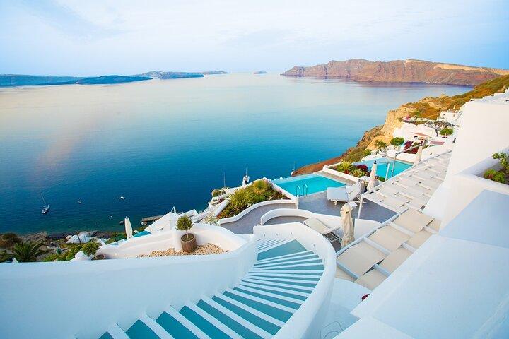 Caldera Morning Cruise and Sunset from Oia Village