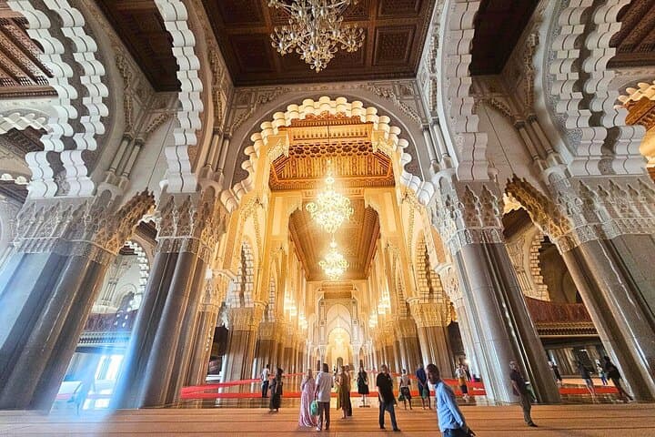 Hassan 2 Mosque, Hubbous, Notre dame de Lourdes with Hotel pickup