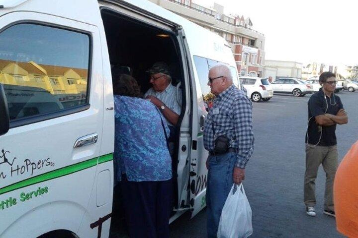 Town Hoppers Shuttle Bus from Swakopmund to Windhoek everyday.