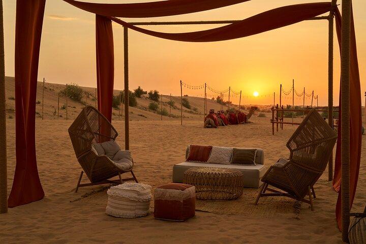 Dubai Evening Desert Safari BBQ Dinner & Transfer to Noble Camp