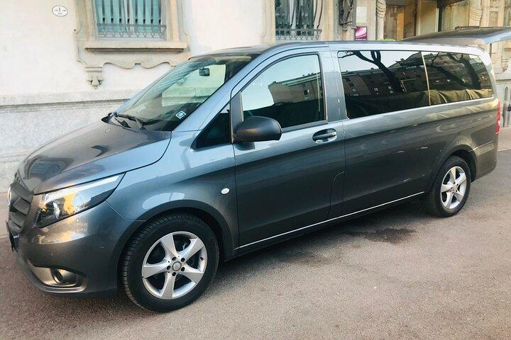 Transfer from LINATE Airport to Milan City Hotel by Minivan