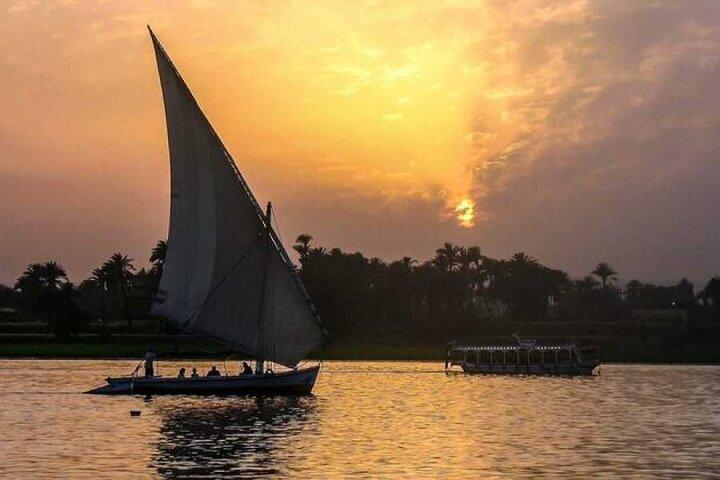 Sunset Felucca Ride At Luxor