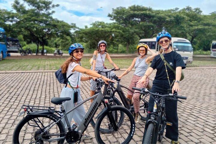 Explore the Angkor Temples by Electric Mountain Bike
