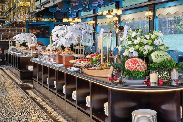 Sea Lion Luxury 5-Star Halong Day Cruise,Buffet Lunch,Shuttle Bus