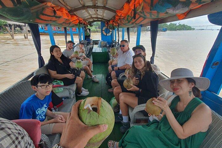 HCM:Mekong Delta Boat,Khotcake cooking Coconut Village,SmallGroup