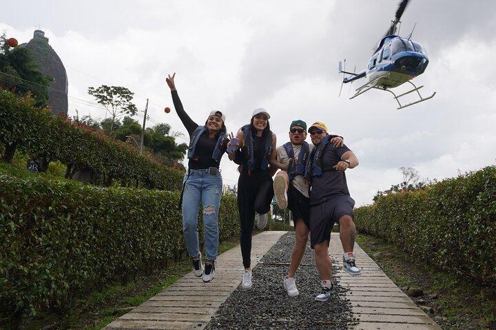 Helicopter flight in Guatape