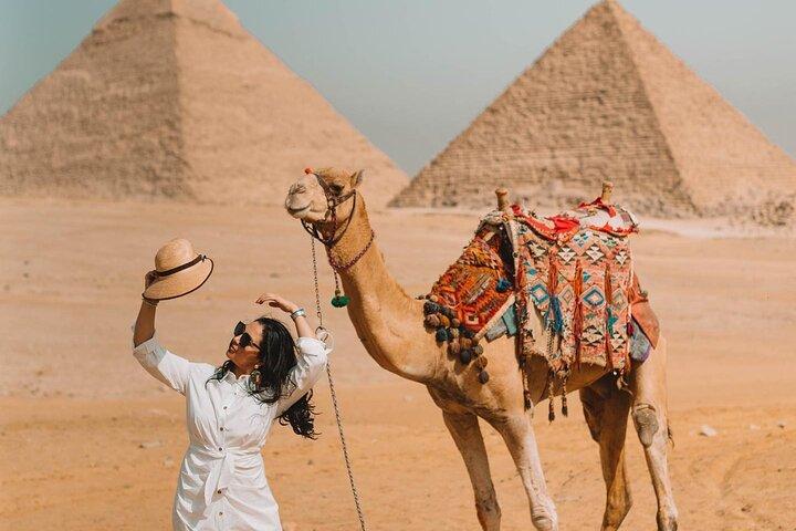 Giza Pyramids & Museum Egyptian Civilization Private Tour, hotel round transfers