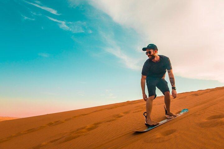 Abu Dhabi: Morning Desert Safari with Camels and Sandboarding