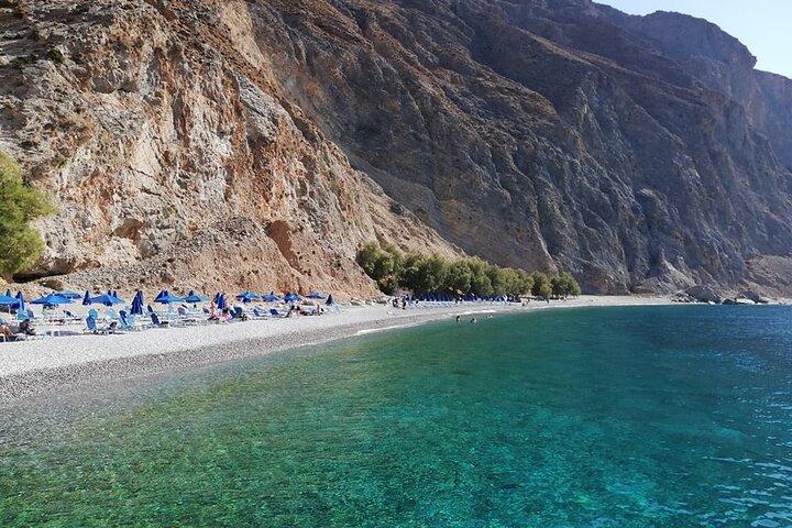 Loutro the hidden village in the South and Glyka Nera Beach
