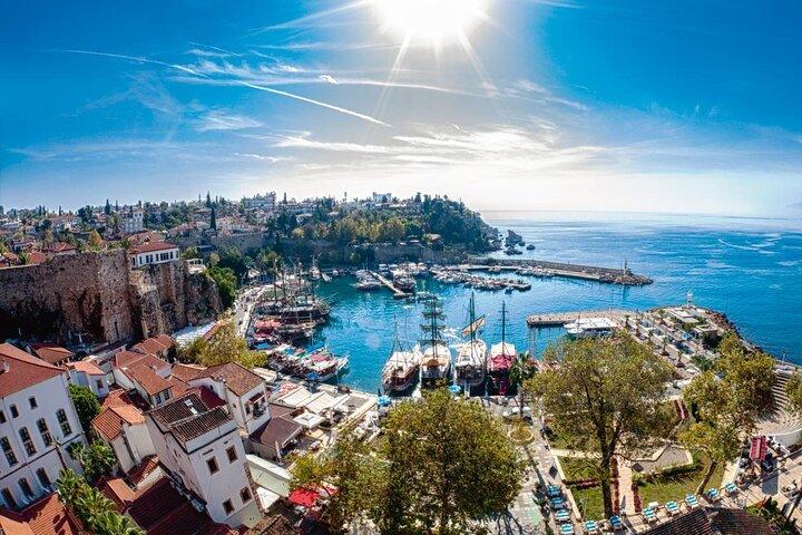 Antalya : Guided Old City Tour w/Cable Car&Waterfalls & Boat Trip