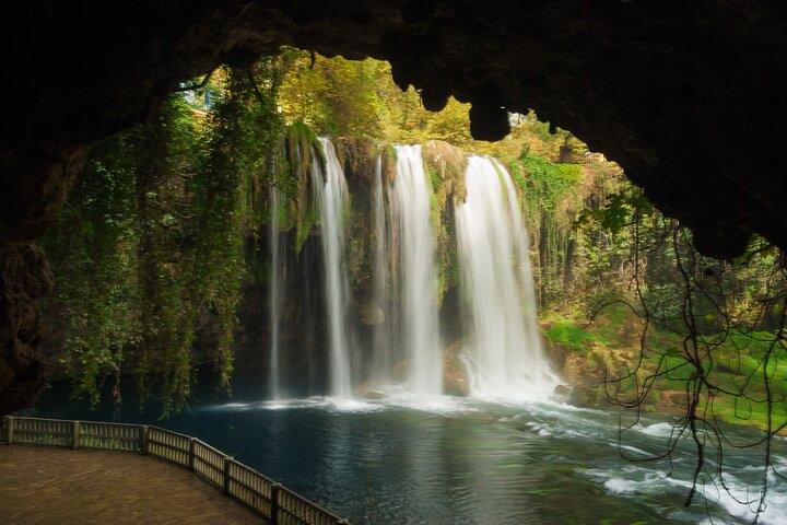Antalya : Guided Old City Tour w/Cable Car&Waterfalls & Boat Trip