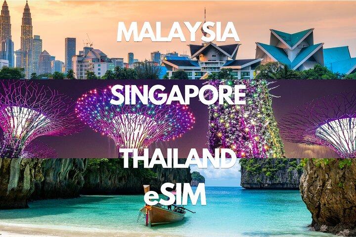 Singapore Malaysia & Thailand Data eSIM- by 3HK(Instant Delivery)
