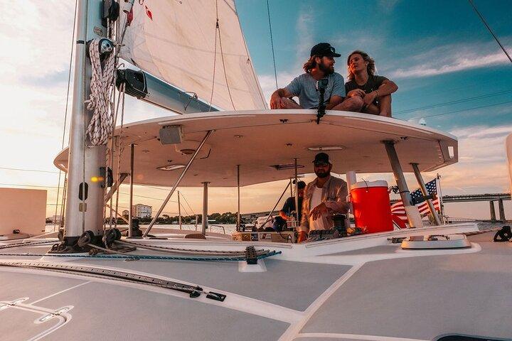 Sunset Catamaran Sail in Cocoa Beach