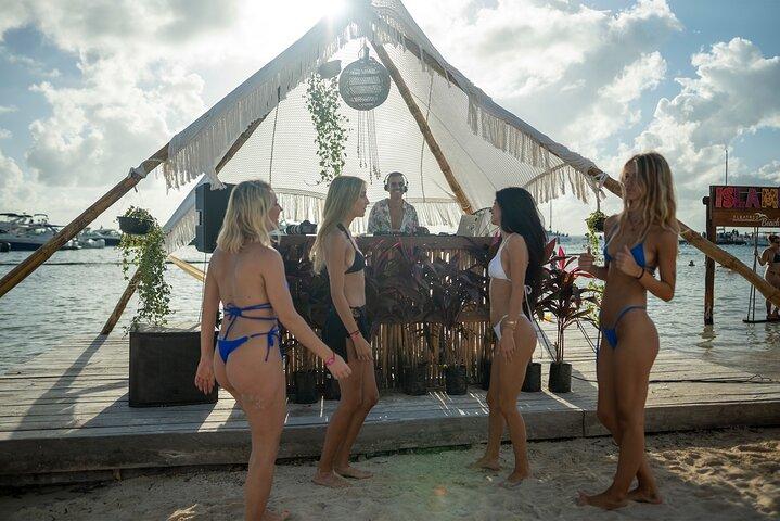 Catamaran Adventure to Isla Mujeres with Open Bar and Beach Club