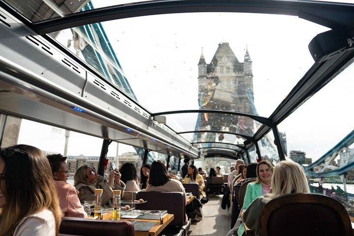 London Afternoon Tea Experience Aboard a Glass-Roofed Bus