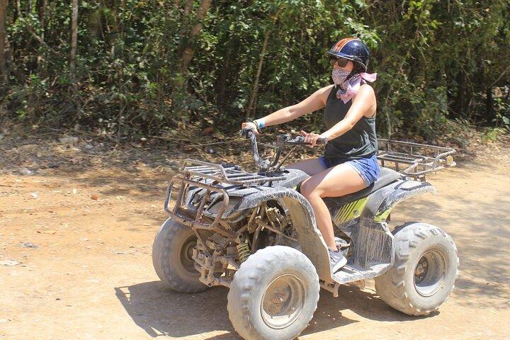ATV Cenote and Zipline Sacred Jungle Expedition