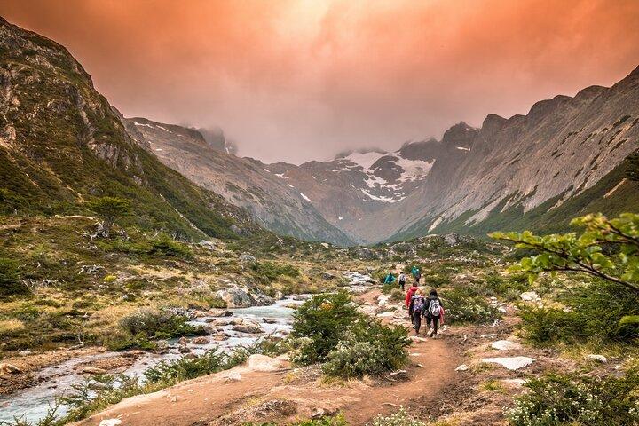 Trekking to the Night Martial Glacier
