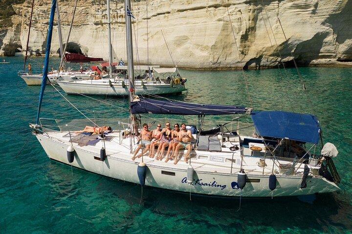 Full day sailing cruise on the West side of Milos island