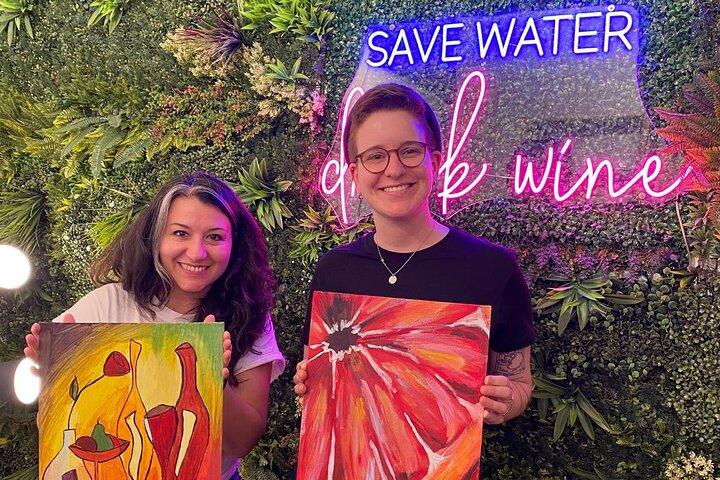 Paint & Wine Experience in Piazza Navona