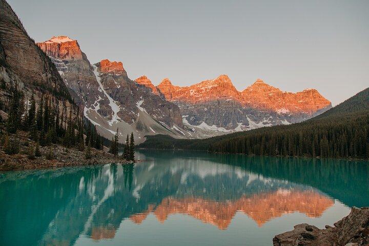 Sunrise Moraine Lake and Lake Louise