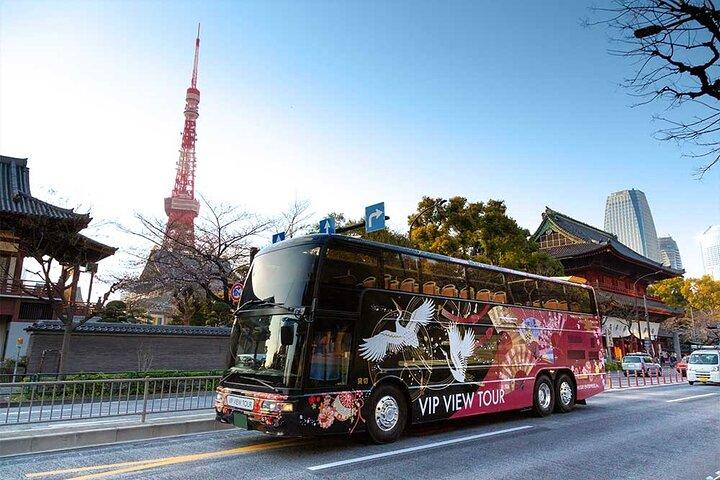 Tokyo: Open Top Sightseeing Bus with Audio Guide