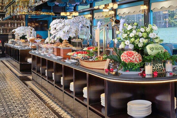Halong Bay Newest 5 Stars Cruise with Buffet Lunch and Jacuzzi