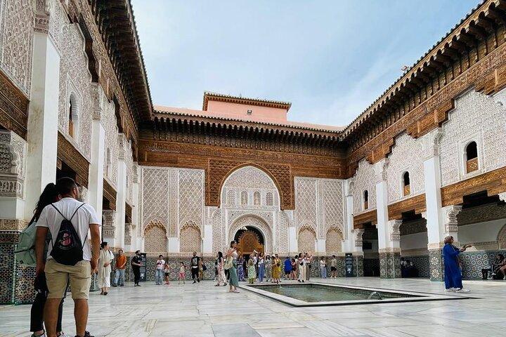 Marrakech: Ben Youssef Madrasa, Dar El Bacha and Medina Tour