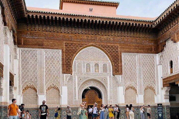 Marrakech: Ben Youssef Madrasa, Dar El Bacha and Medina Tour