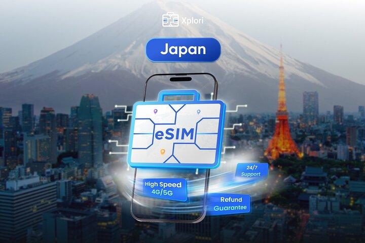 Japan eSIM| Daily/Total data package| Up to 30 days plan| QR code