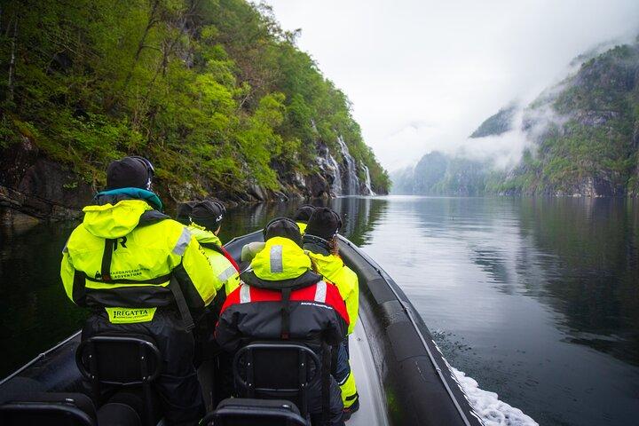 Hardangerfjord RIB Safari to Roadless Fyksesund from Øystese