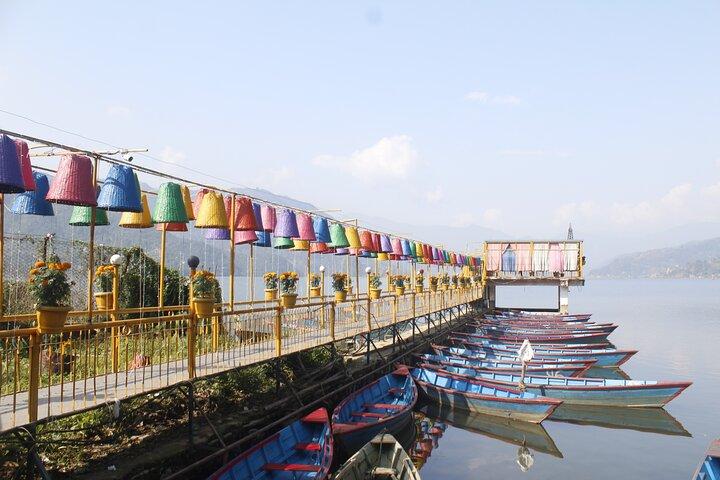 Pokhara Sarangkot Sunrise, boating and Peace Pagoda Hike
