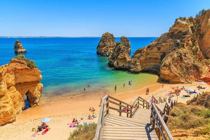 Algarve, Benagil Caves and Carvoeiro Private Tour From Lisbon