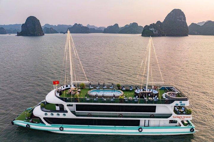 Halong Bay Day Tour With Sunlight Luxury Cruise With Transfer
