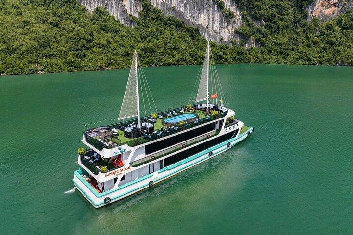Halong Bay Day Tour With Sunlight Luxury Cruise With Transfer